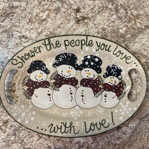 Large Oval Expressly Yours Christmas Serving Plate